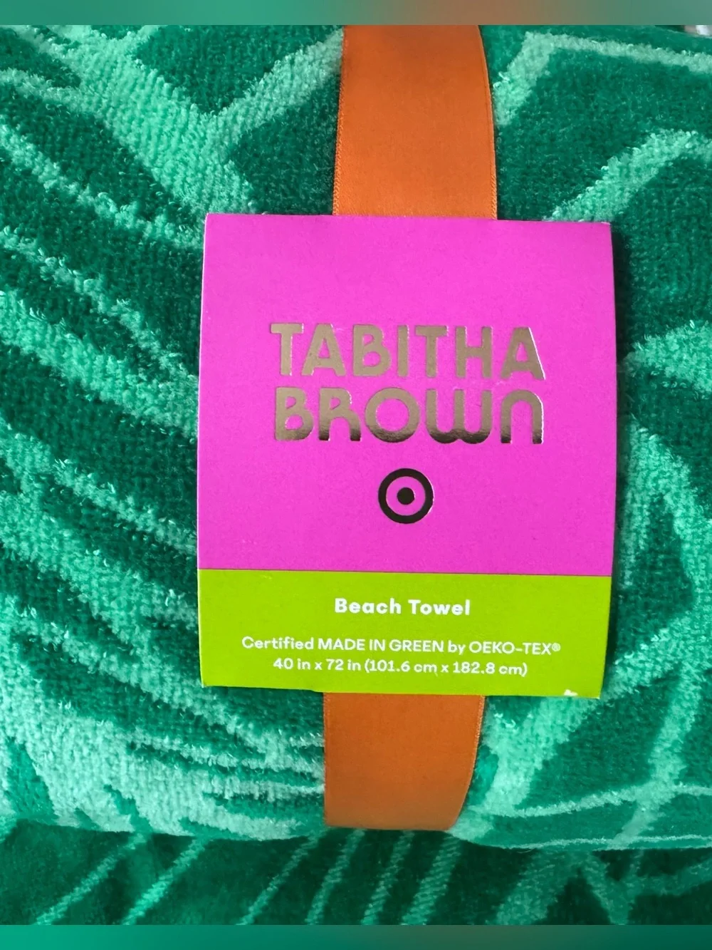 Tabitha Brown Hello There Limited Edition Linear Floral Beach Towel - Set of 2